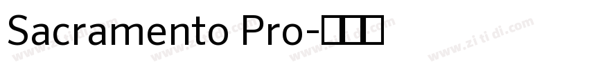 Sacramento Pro字体转换
